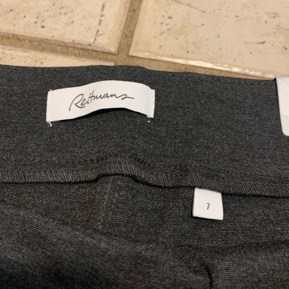 NWT Reitmans Grey Slim-Fit Pants - Size 7 - Picture 2 of 7